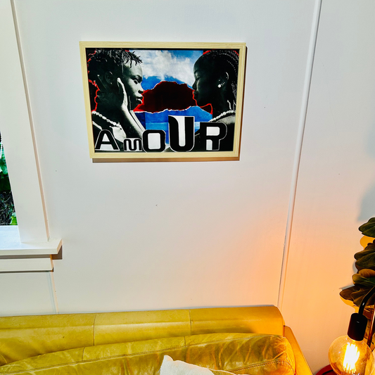 AMOUR - Soul Connection Collage Art Print