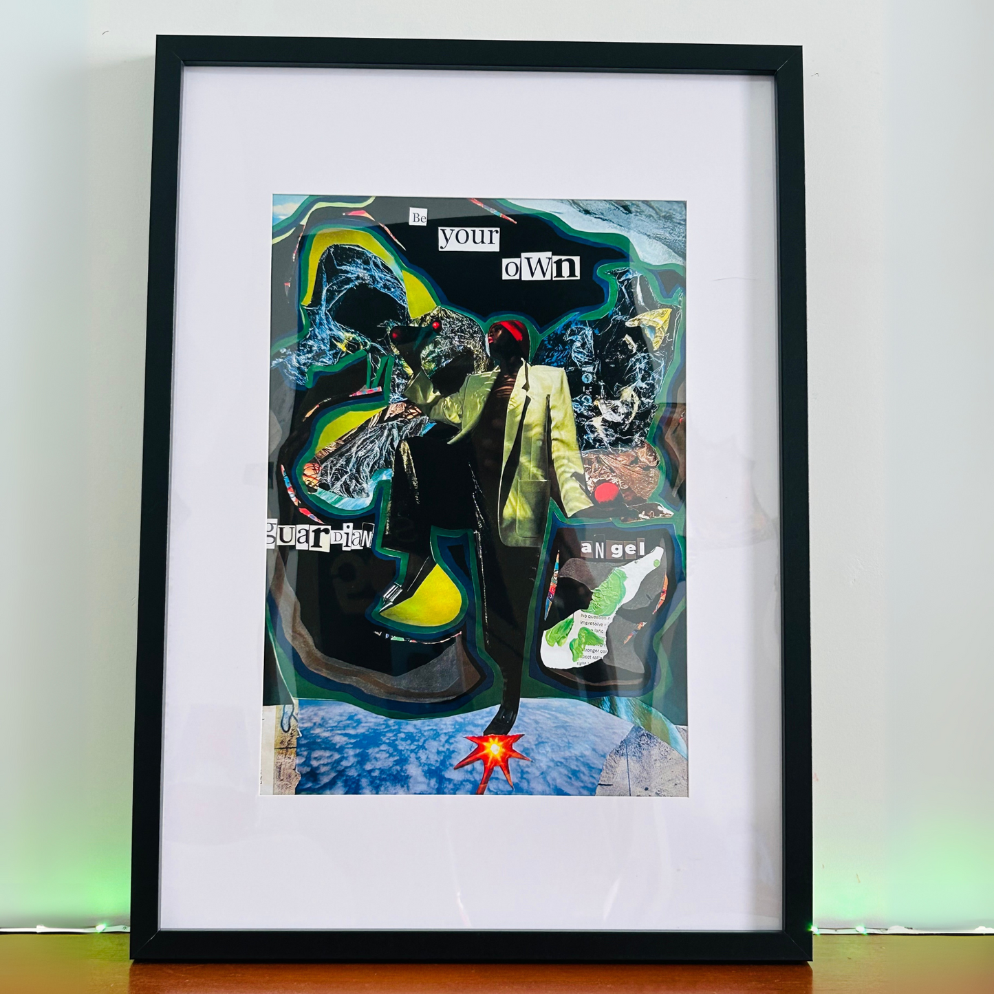 BE YOUR OWN GUARDIAN ANGEL - Empowerment Collage Art Print