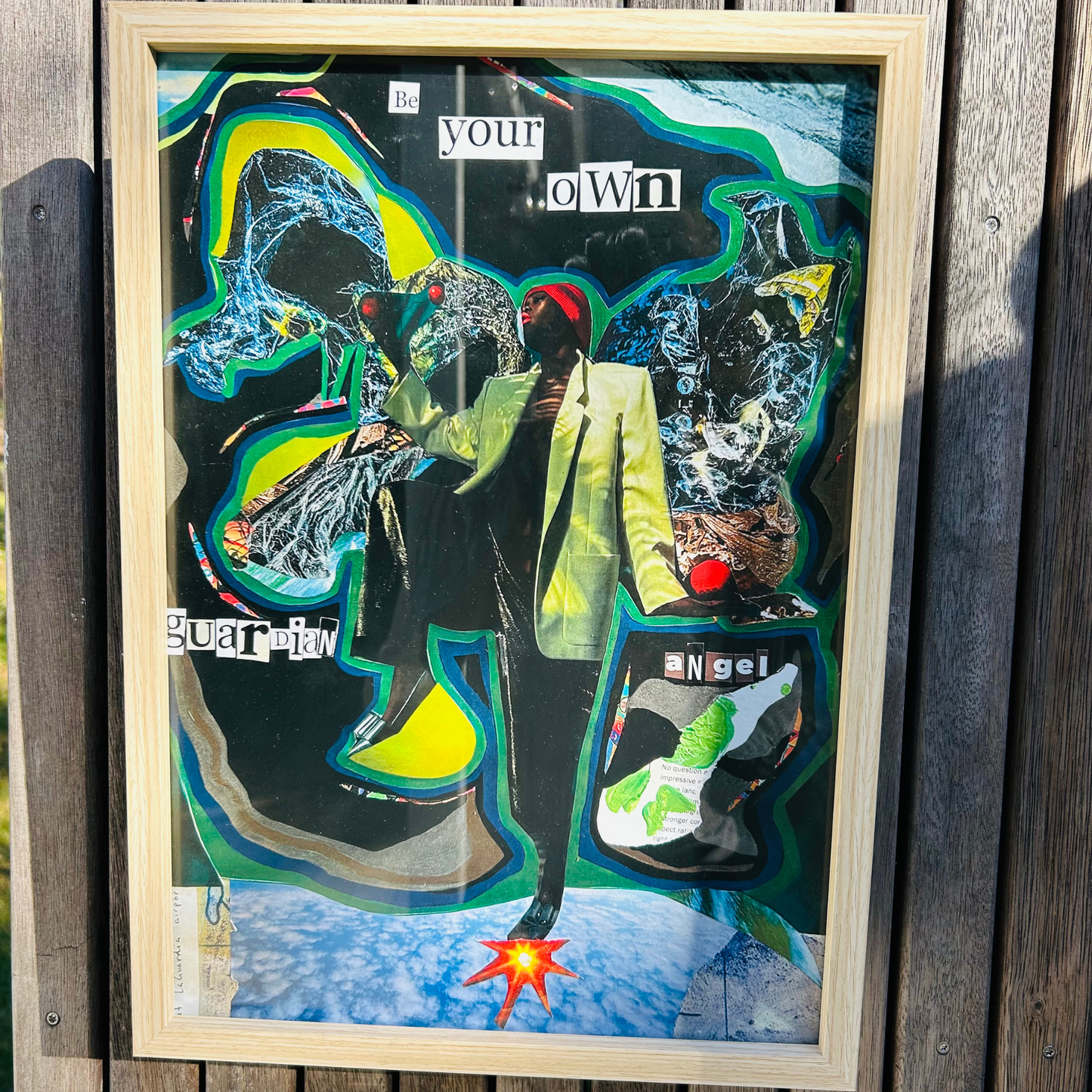 BE YOUR OWN GUARDIAN ANGEL - Empowerment Collage Art Print