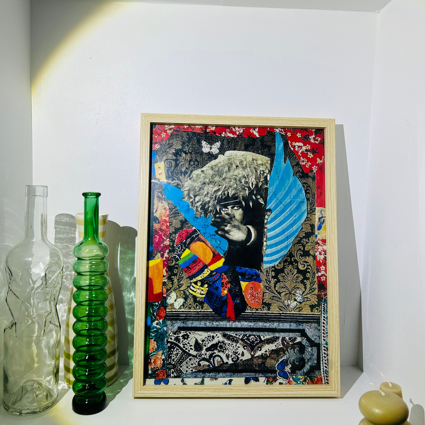 THE GUARDIAN ANGEL OF CHILDHOOD - Inner Child Collage Art Print
