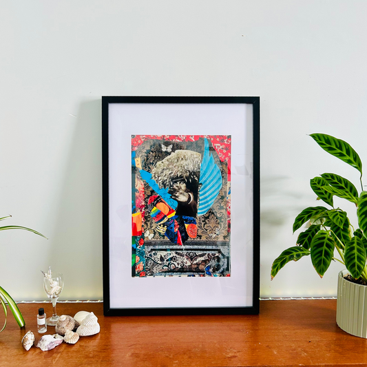 THE GUARDIAN ANGEL OF CHILDHOOD - Inner Child Collage Art Print