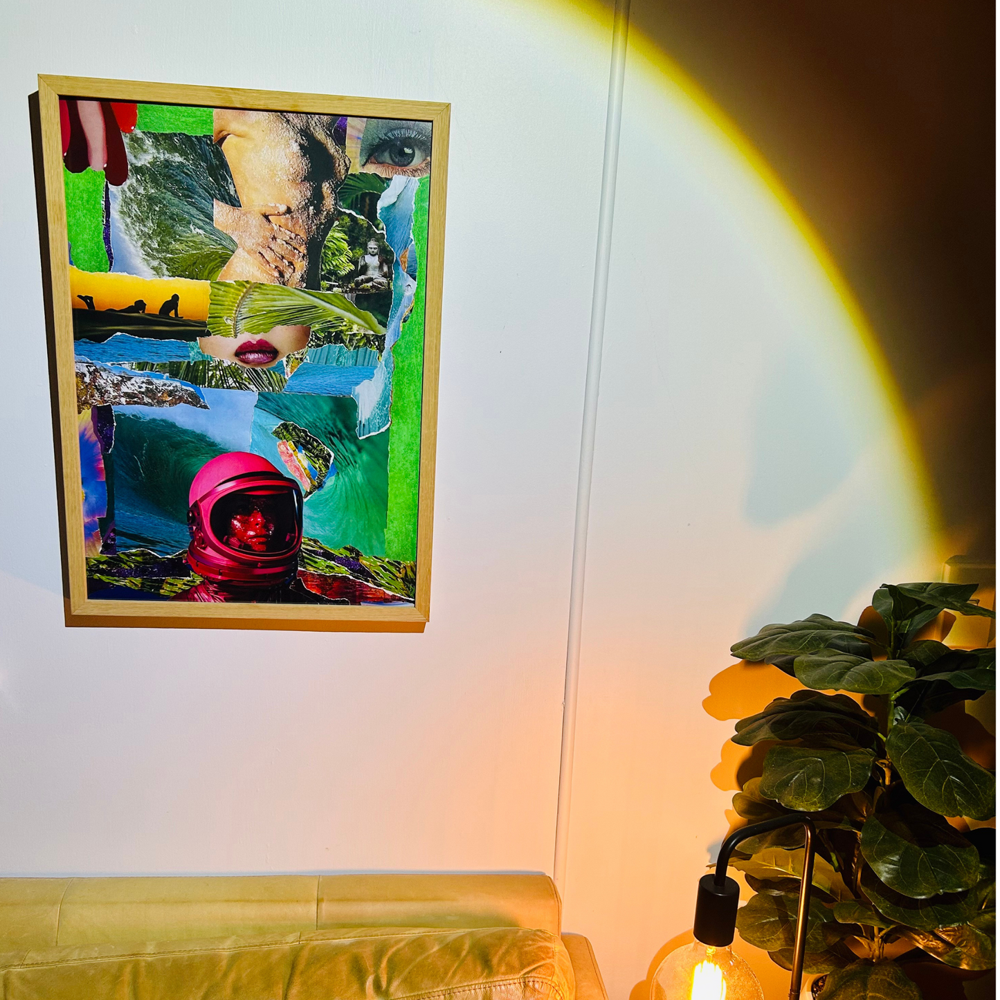 SUMMER VIBE - Surreal Collage Art Print for Free Spirits